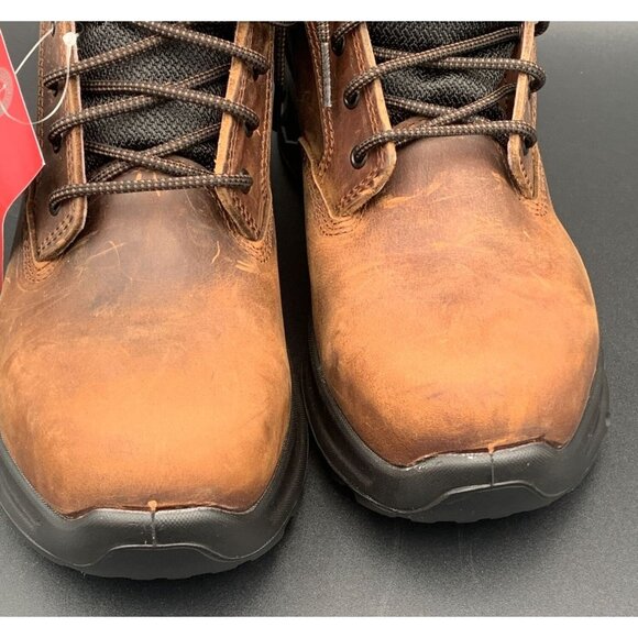 Wolverine Shiftplus Mid LX Safety Boots Brown Leather Men's Size 9EW Steel Toe - Picture 13 of 13